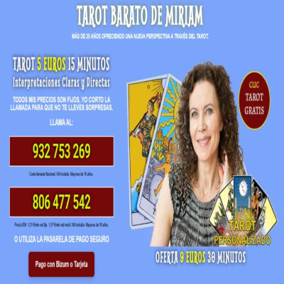 Logo de Tarot Telefonico de Miriam